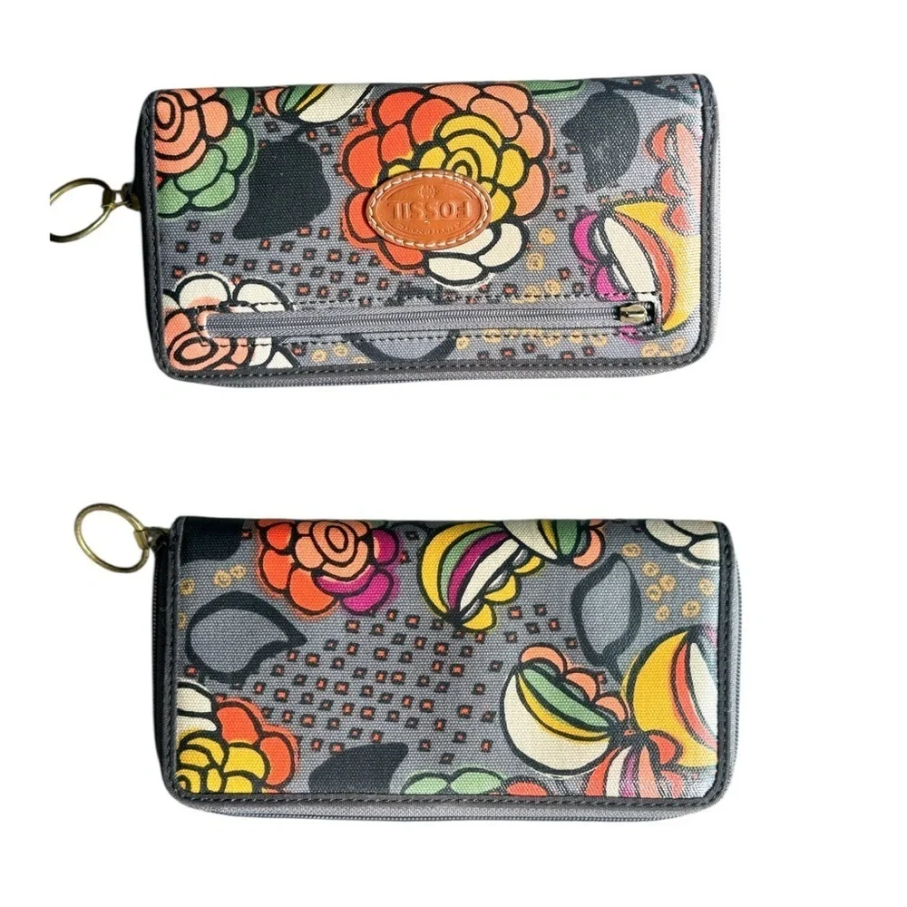 Vintage Fossil Key Per Cross Body and Wallet
